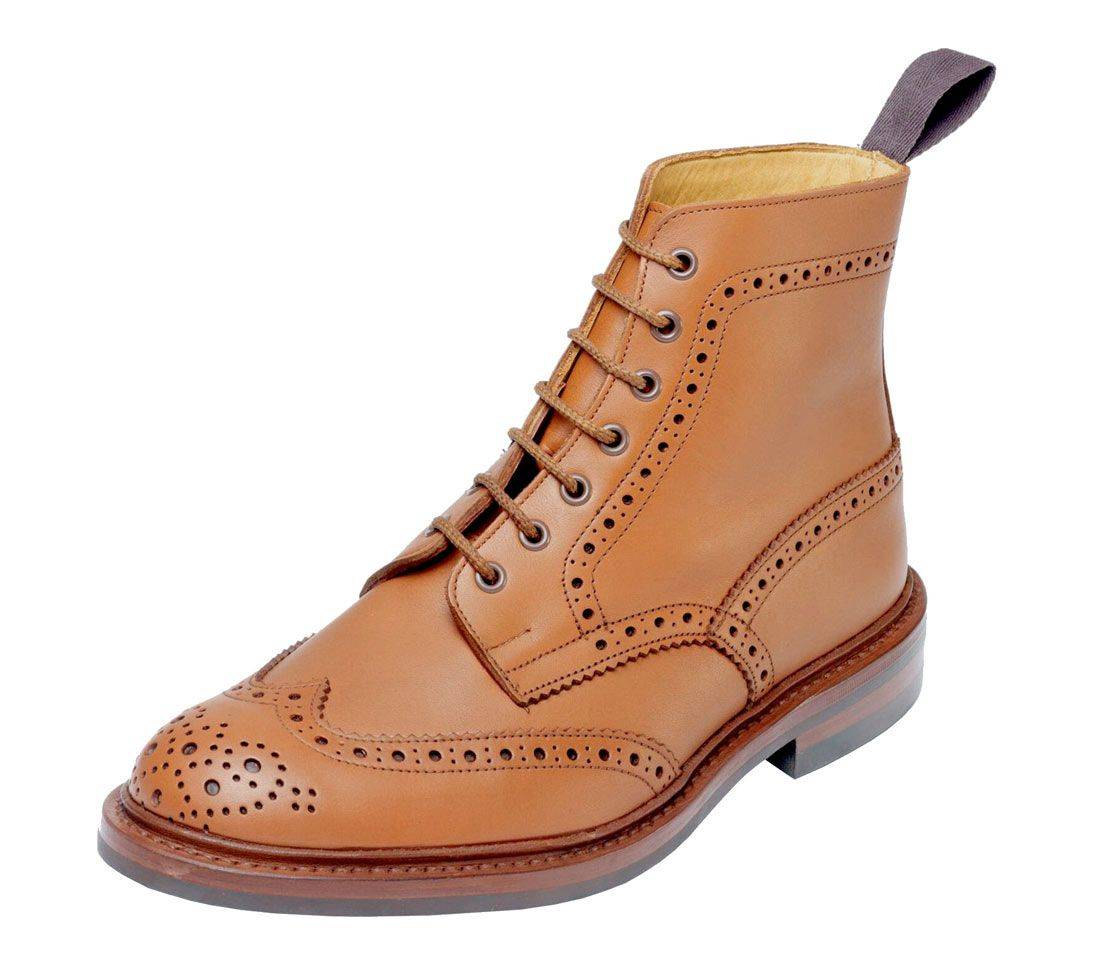 Clothing :: Trickers Stow 7 Eyelet Full Brogue Lace Boots (dainite sole)