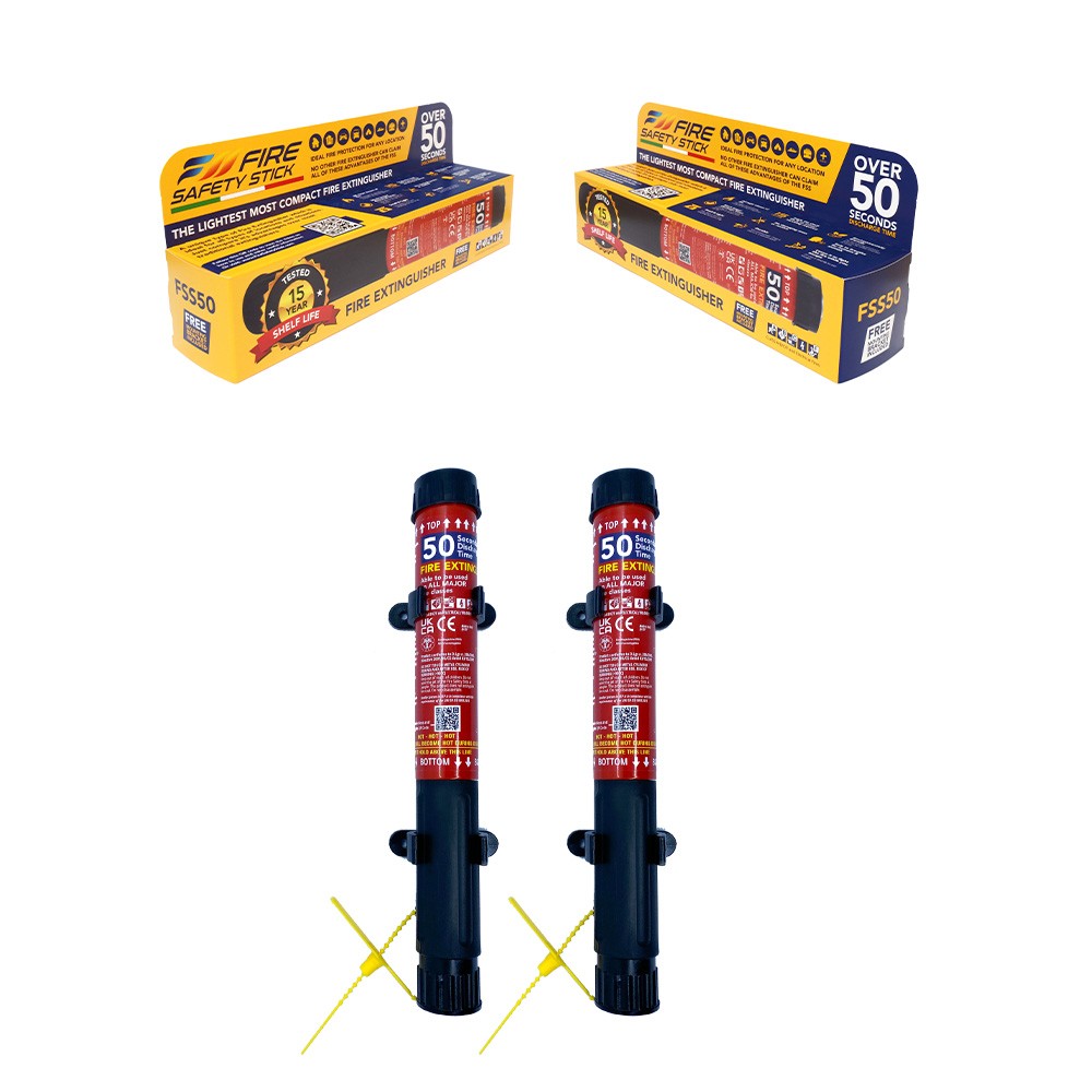 Fire Safety Stick - Twin pack of 50 Second Agricultural Spec Pack, image 