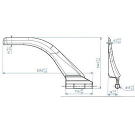 Novag Inverted "T" RH Scraper, image 