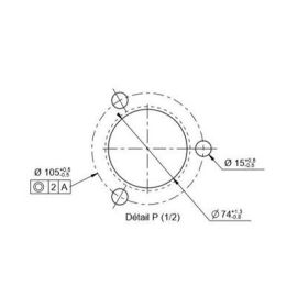 Novag Inverted "T" Small notched discs, image 