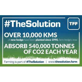 Over 10,000km of new Hedges have been planted since 1990 - Graphic 12 - 960mm x 600 mm Outdoor Banner, image 