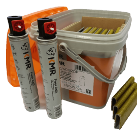 KMR CORDLESS FENCING STAPLER WZK/40-G644E - NEW VERSION KMR 3845 WITH LI-ION BATTERIES + 1 TUB 40MM STAPLES, image 