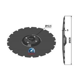 Niaux 200 Discs - 430mm x 5mm Pilot Hole Size - Dish, image 