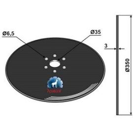 Niaux 200 Discs - 350mm x 3mm Pilot Hole Size 35mm, image 