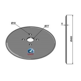 Niaux 200 Discs - (John Deere 750A) 460mm x 5mm Pilot Hole - 77mm, image 