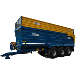 Britains - Kane Tri-Axle Halfpipe Silage Trailer, image 