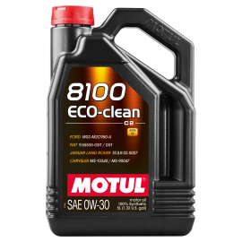 Motul 8100 ECO-clean 0W30 100% Synthetic Engine Oil 5L, image 