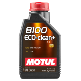 Motul 8100 ECO-clean+ 5W30 100% Synthetic Engine Oil 1L, image 