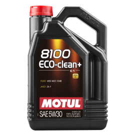 Motul 8100 ECO-clean+ 5W30 100% Synthetic Engine Oil 5L, image 