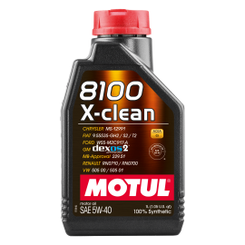 Motul 8100 X-Clean 5W40 100% Synthetic Engine Oil 1L, image 