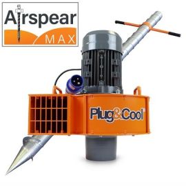 Plug&Cool® Aluminium Airspear® Max -  1.1kw Fan plus Steel Airspear®, image 