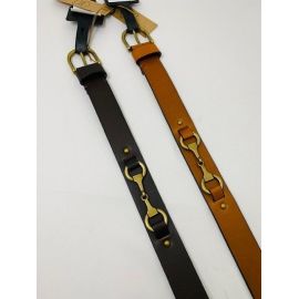 Leather Belt with Horse Bit detail, image 