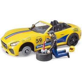 Bruder RAM 2500 Power Wagon and Roadster Racing Team 1:16, image 