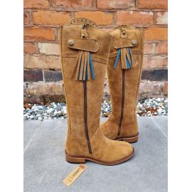 Melilla Tall Leather Country Tassel Boots, image 