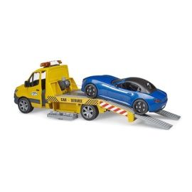 Bruder MB Sprinter transporter with Roadster, image 