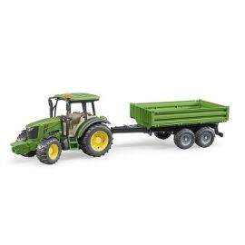 Bruder John Deere 5115M with tipping trailer 1:16, image 