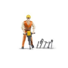 Bruder Construction worker with accessories 1:16, image 
