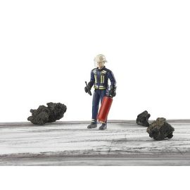 Bruder Fireman with accessories 1:16, image 