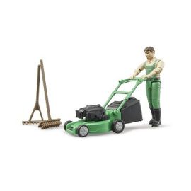 Bruder Gardener with Lawnmower and Equipment, image 