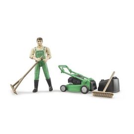 Bruder Gardener with Lawnmower and Equipment, image 