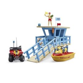 Bruder Life Guard Station Incl Accessories, image 