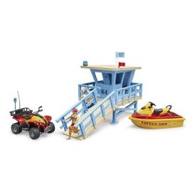 Bruder Life Guard Station Incl Accessories, image 