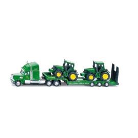 Siku - Low loader with John Deere tractors 1:87, image 