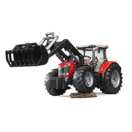 Bruder Massey Ferguson 7624 with frontloader 1:16, image 