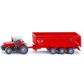 Siku - Massey Ferguson 8480 with trailer 1:87, image 