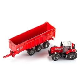 Siku - Massey Ferguson 8480 with trailer 1:87, image 