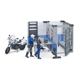 Bruder Police Station with Police Motorbike, image 