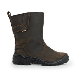 Xpert Invincible S3 Safety Waterproof Rigger Boot Brown, image 