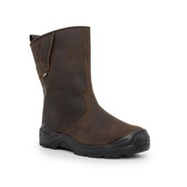 Xpert Invincible S3 Safety Waterproof Rigger Boot Brown, image 