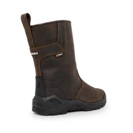 Xpert Invincible S3 Safety Waterproof Rigger Boot Brown, image 