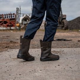 Xpert Invincible S3 Safety Waterproof Rigger Boot Brown, image 