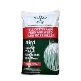 Thomas Elliott Lawn Feed & Weed + Moss Killer Fertiliser 10-2-1.7+8Fe - 20kg, image 