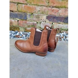 Ella Brown Leather Chelsea Boot, image 