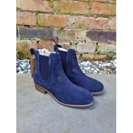 Ella Navy Suede Chelsea Boot, image 
