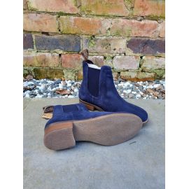 Ella Navy Suede Chelsea Boot, image 