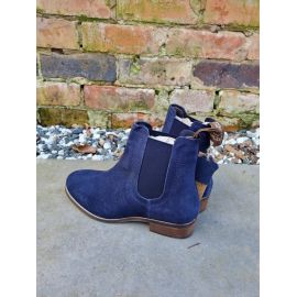 Ella Navy Suede Chelsea Boot, image 