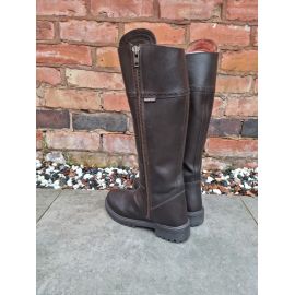 Windsor Tall Leather Back Zip Country Boot, image 