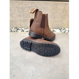 Epsom Crazy Brown Leather Dealer Boot - Sizes 3 to 7, image 