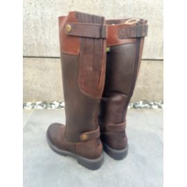 Windsor Tall Leather Back Zip Country Boot, image 
