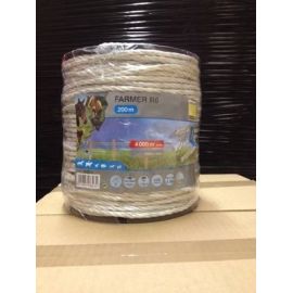 FARMER R6, Rope 6mm by 200m - White, image 