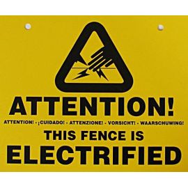 Warning Sign for Netting, image 