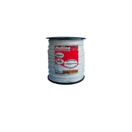 Value Plus Paddock Rope - White - 200m by 6mm, image 