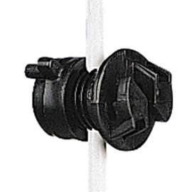 Screw-on rod insulator black for post 4/10mm (20), image 