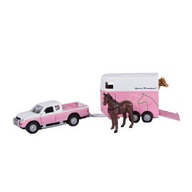 Kidsglobe - Mitsubishi L 200 with horsetrailer and horses, image 