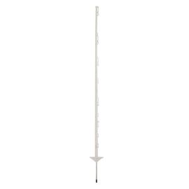 Plastic post 1,55m, double foothold white (10), image 