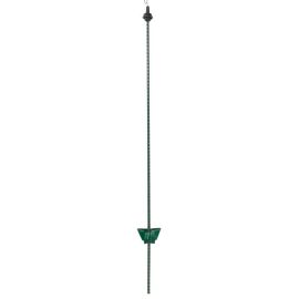 Spring steel post 1,05m, Green with black pigtail insulator (25), image 